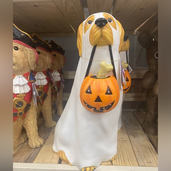 2.5 ft. LED Ghost Golden Retriever Home Depot Halloween Dog Home Accents Holiday - Picture 1 of 1